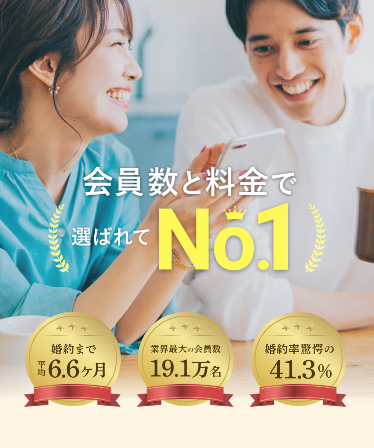 会員数と料金で選ばれてNo.1